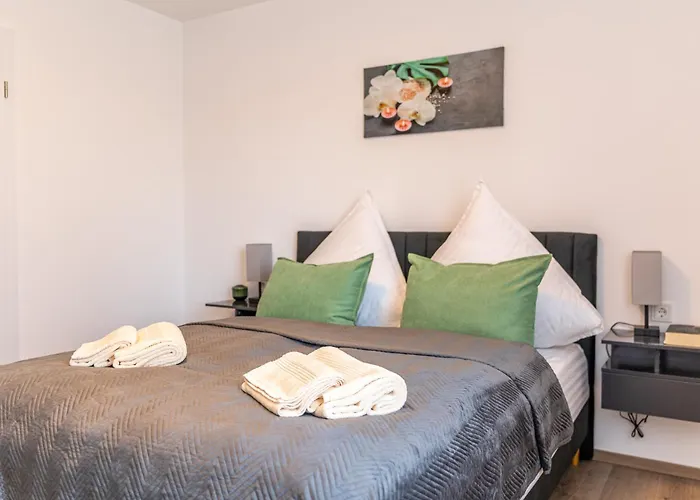 Apartmán Smartstay 91 M2, Balkon, Parkplatz, Self Check-in, 2 Wcs, Kaffeevollautomat *